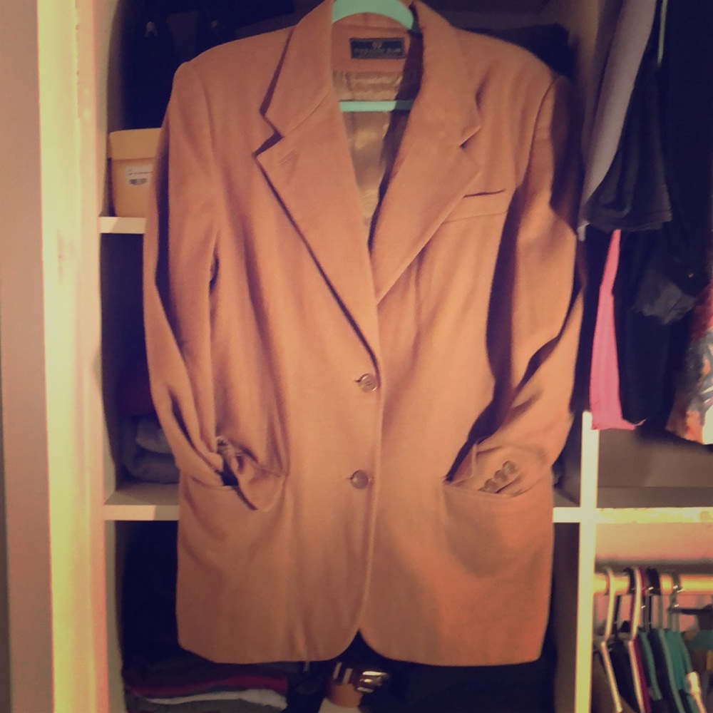 Vintage Camel-Wool Blazer